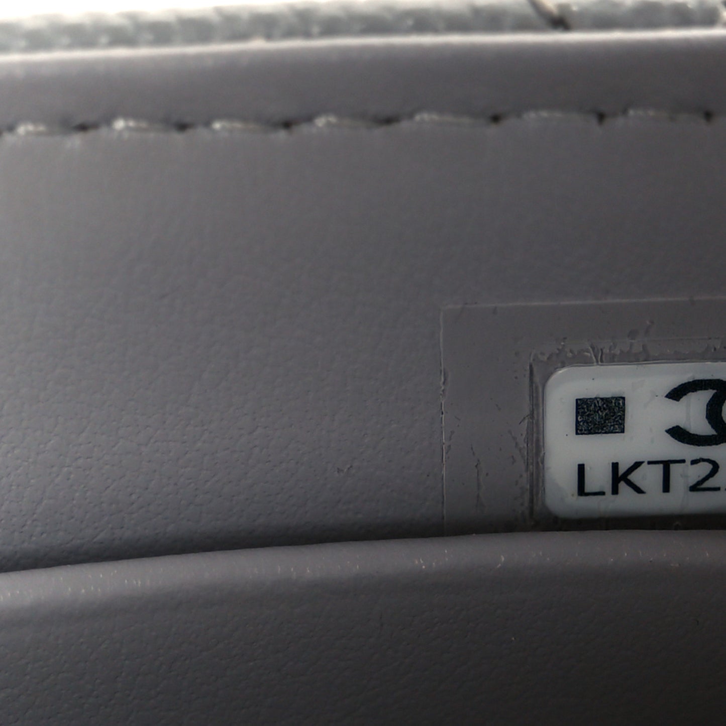 Caviar Quilted Nano Coco Handle Clutch With Chain Grey