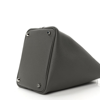 Hermes Taurillon Clemence Picotin Lock 18 PM Gris Meyer 9 of 9