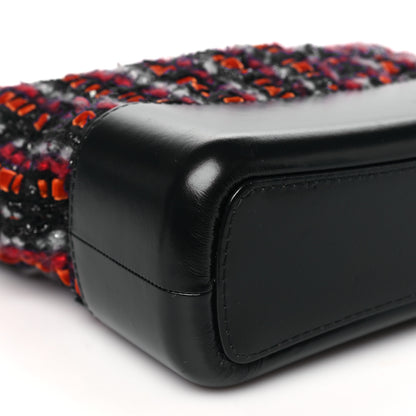 Chanel Tweed Calfskin Medium Gabrielle Hobo Black Red Blue 9 of 11