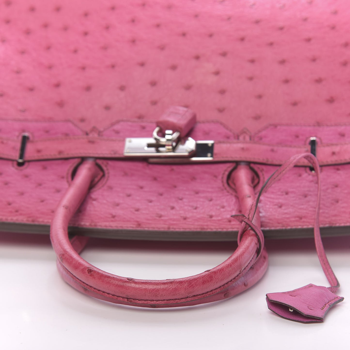Ostrich Birkin 35 Fuchsia