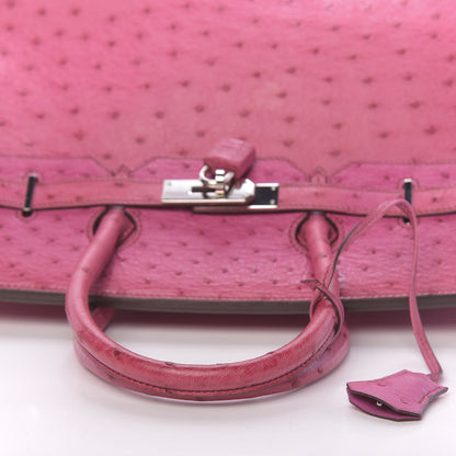 Hermes Ostrich Birkin 35 Fuchsia 33 of 36