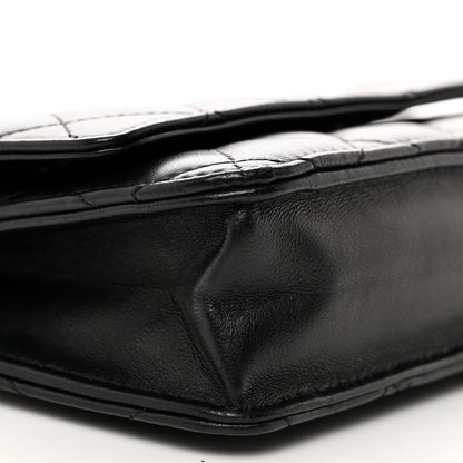 Chanel Lambskin Quilted Wallet On Chain WOC Black 9 of 10