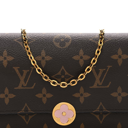 Louis Vuitton Monogram Flore Chain Wallet Rose Ballerine 7 of 9