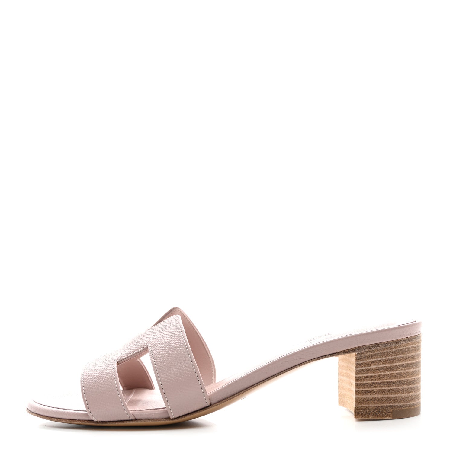 Hermes Epsom Oasis Sandals 36.5 Rose Porcelaine 1 of 8
