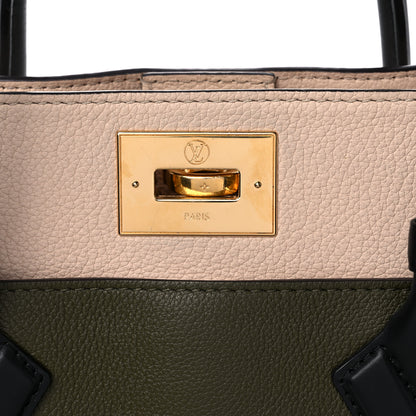 Louis Vuitton Calfskin Monogram On My Side MM Laurier Green Toffee Latte Beige 19 of 21