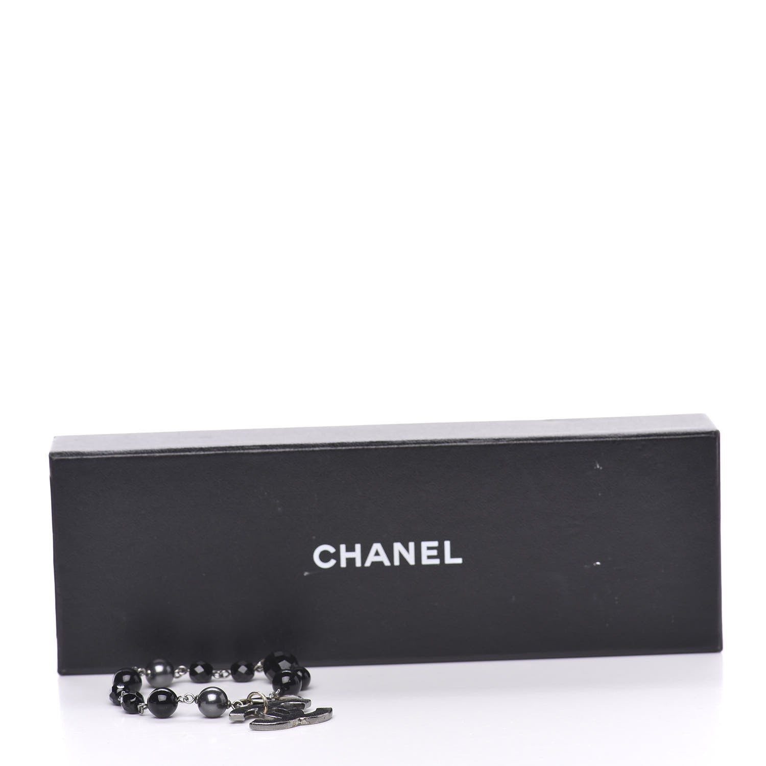 Chanel Ruthenium Bead CC Bracelet Black 4 of 4