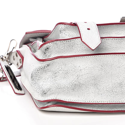 Proenza Schouler Crackle Calfskin PS1 Medium Satchel White 9 of 11