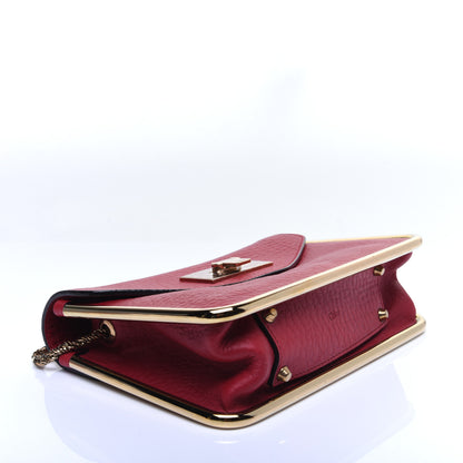 Chloe Grained Calfskin Small Sally Flap Bag Red 4 of 15