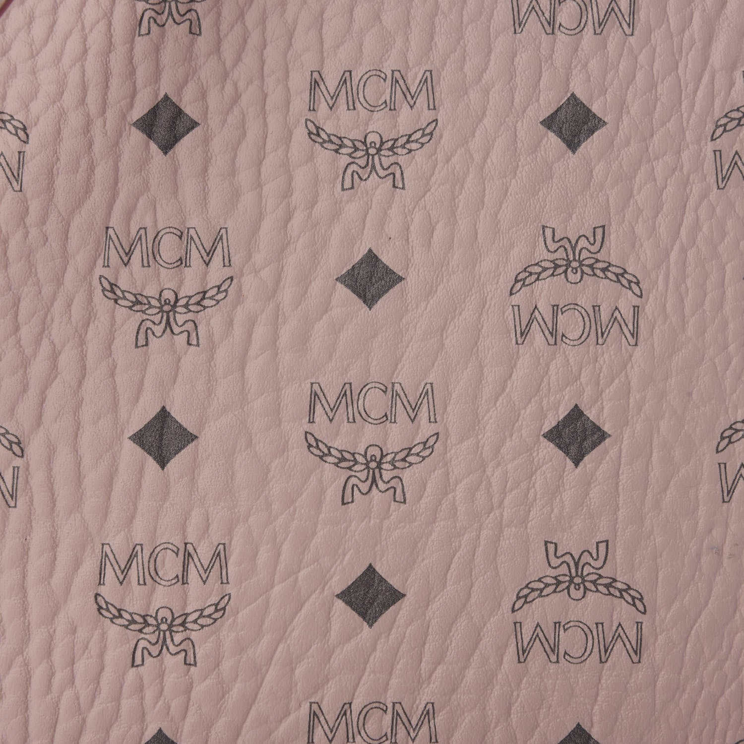 MCM Visetos Liz Shopper Tote Pouch Powder Pink 6 of 8