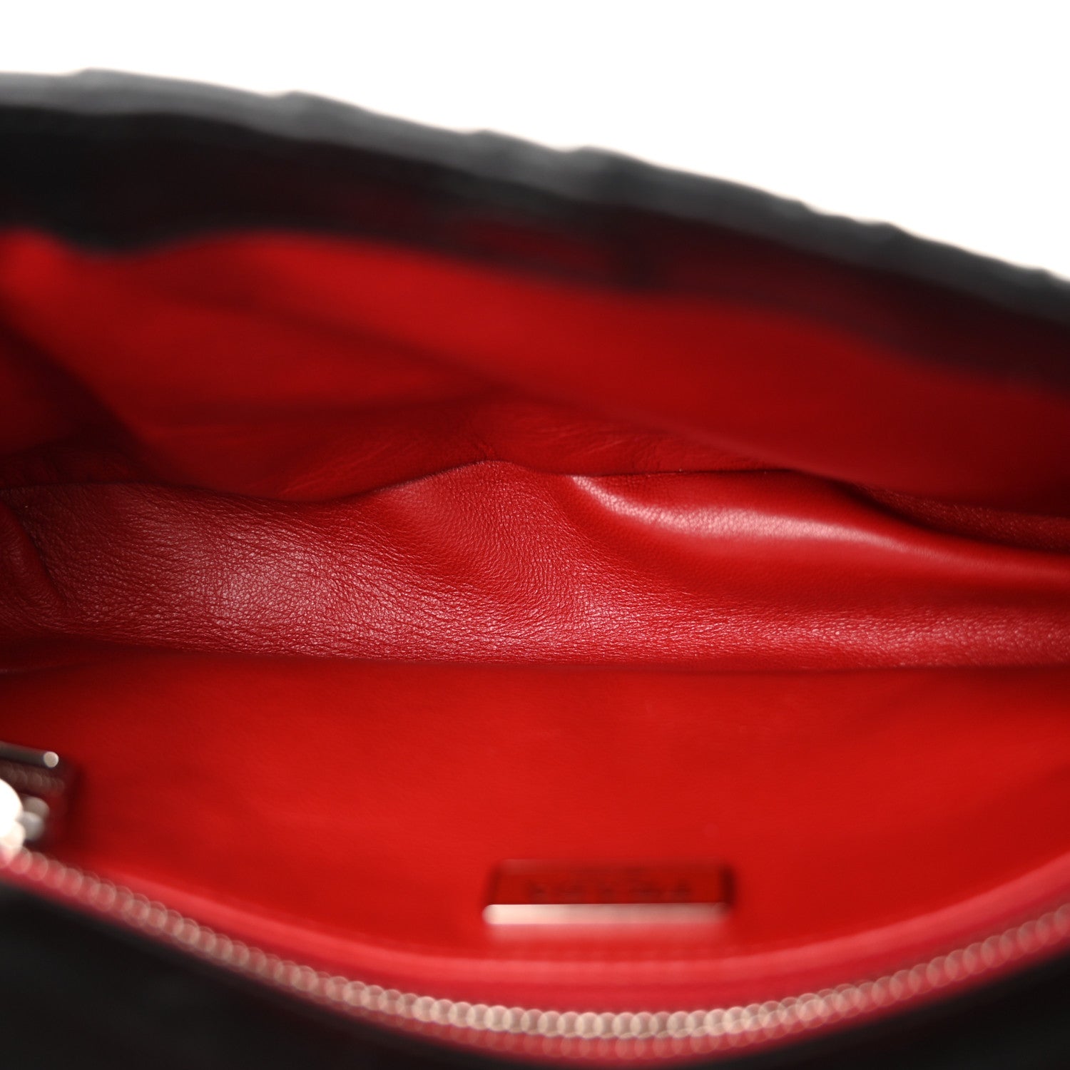 Prada Nappa Gaufre Sound Chain Flap Shoulder Bag Black 5 of 12