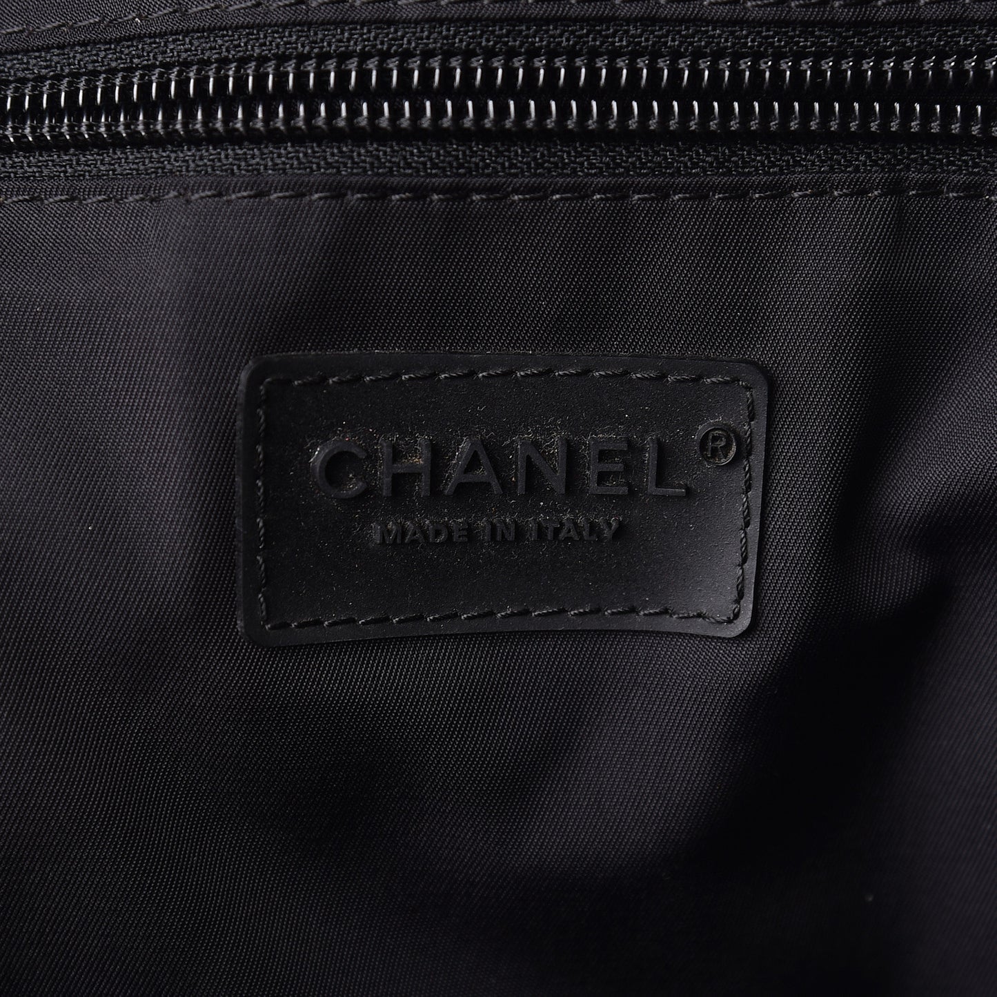 Nylon Embroidered CC Backpack White Black