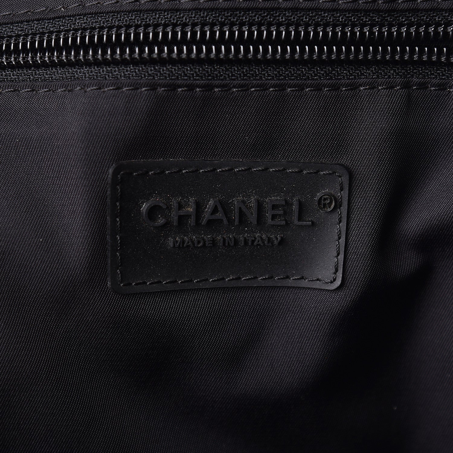 Chanel Nylon Embroidered CC Backpack White Black 6 of 14