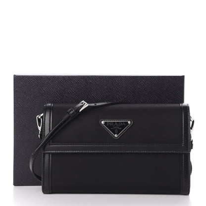 Prada Nylon Tessuto Clutch On Chain Black 10 of 10