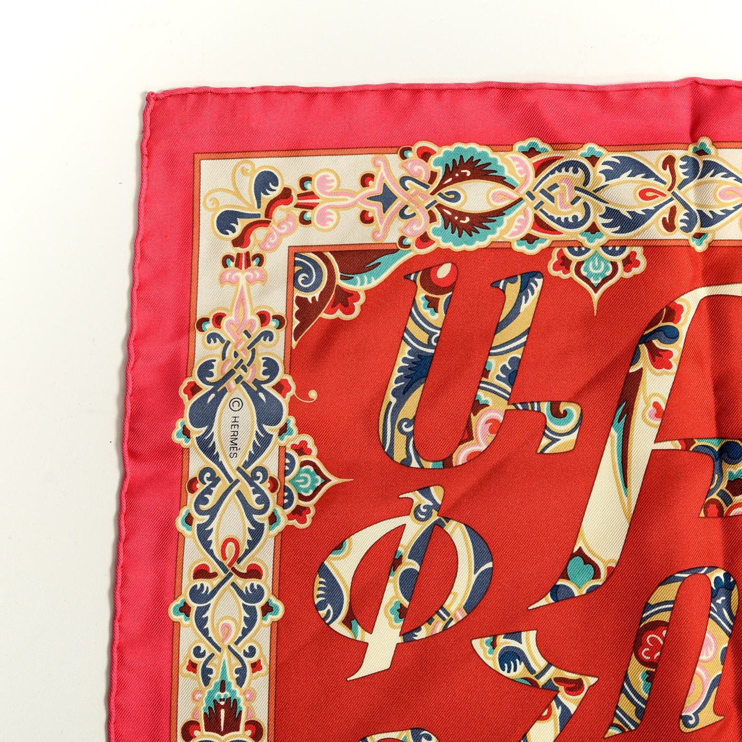 Silk Lettres D'Erevan Scarf 90