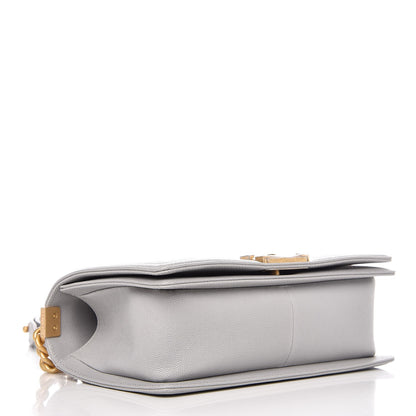 Chanel Caviar Quilted Medium Boy Flap Grey 4 of 8