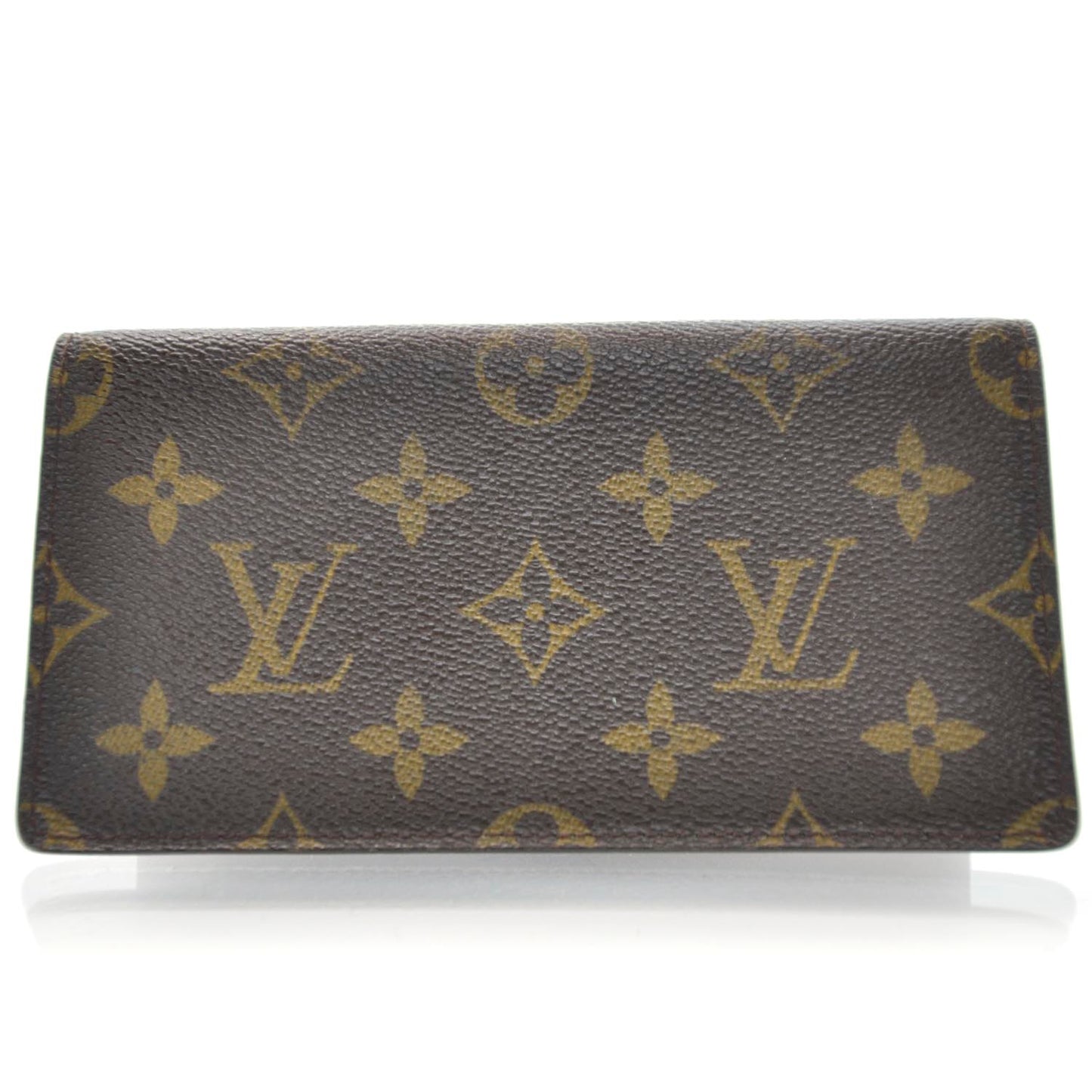Monogram Simple Checkbook Holder Wallet