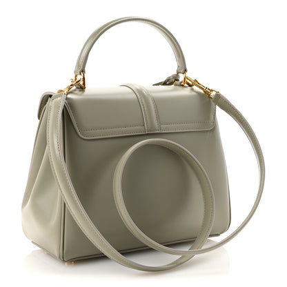Celine Satinated Calfskin Small 16 Top Handle Bag Green Clay 3 of 11