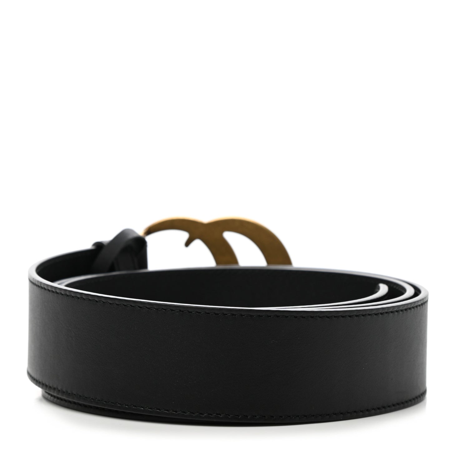 Moon Calfskin Double G 40mm Belt 105 42 Black
