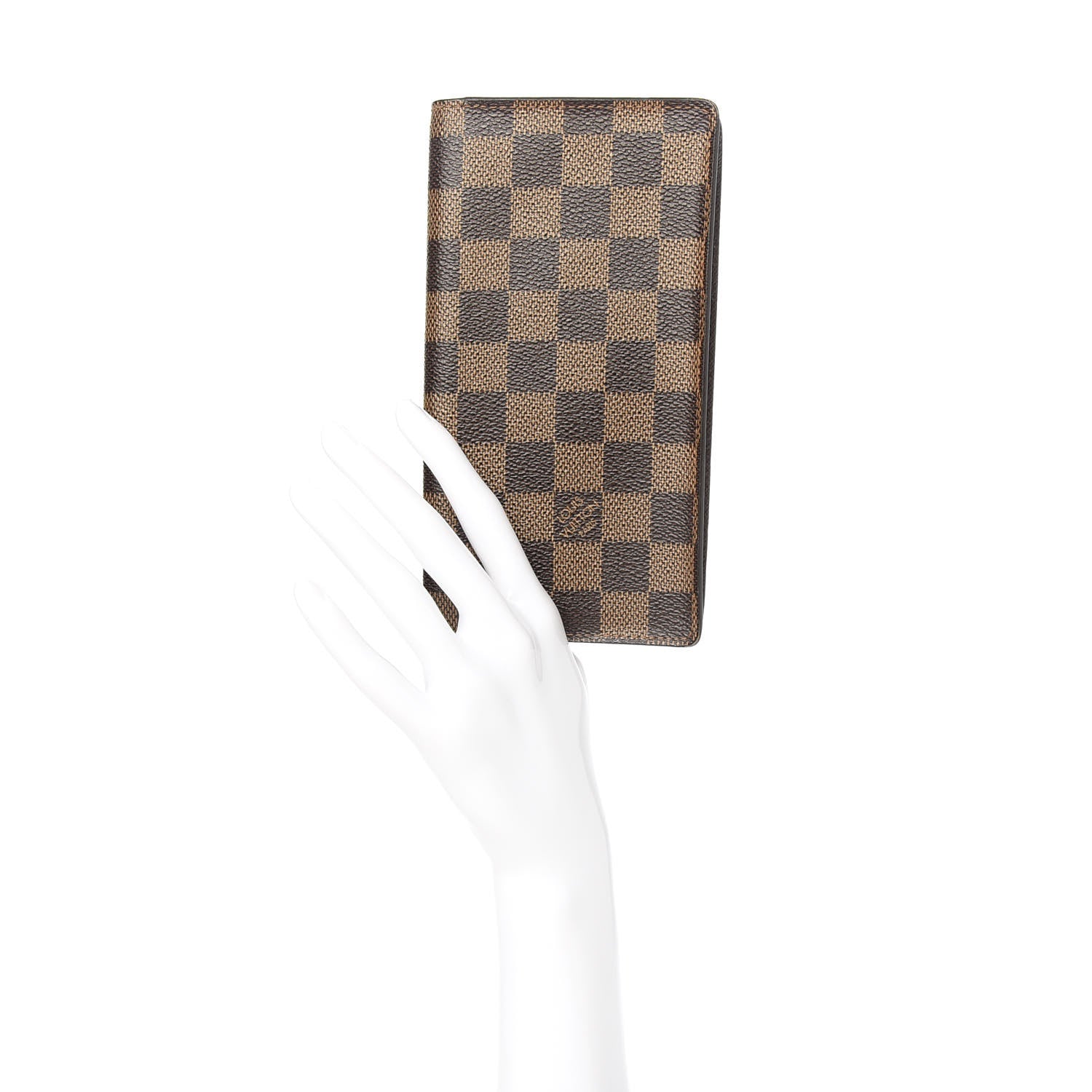 Louis Vuitton Damier Ebene Porte-Cartes Credit Yen Checkbook Wallet 2 of 7
