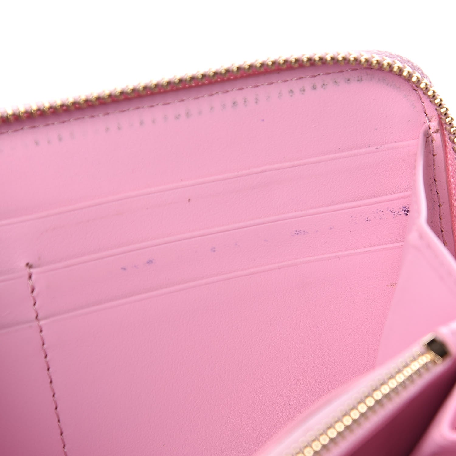 Versace Vitello Palazzo Medusa Zip Around Wallet Pink 7 of 10