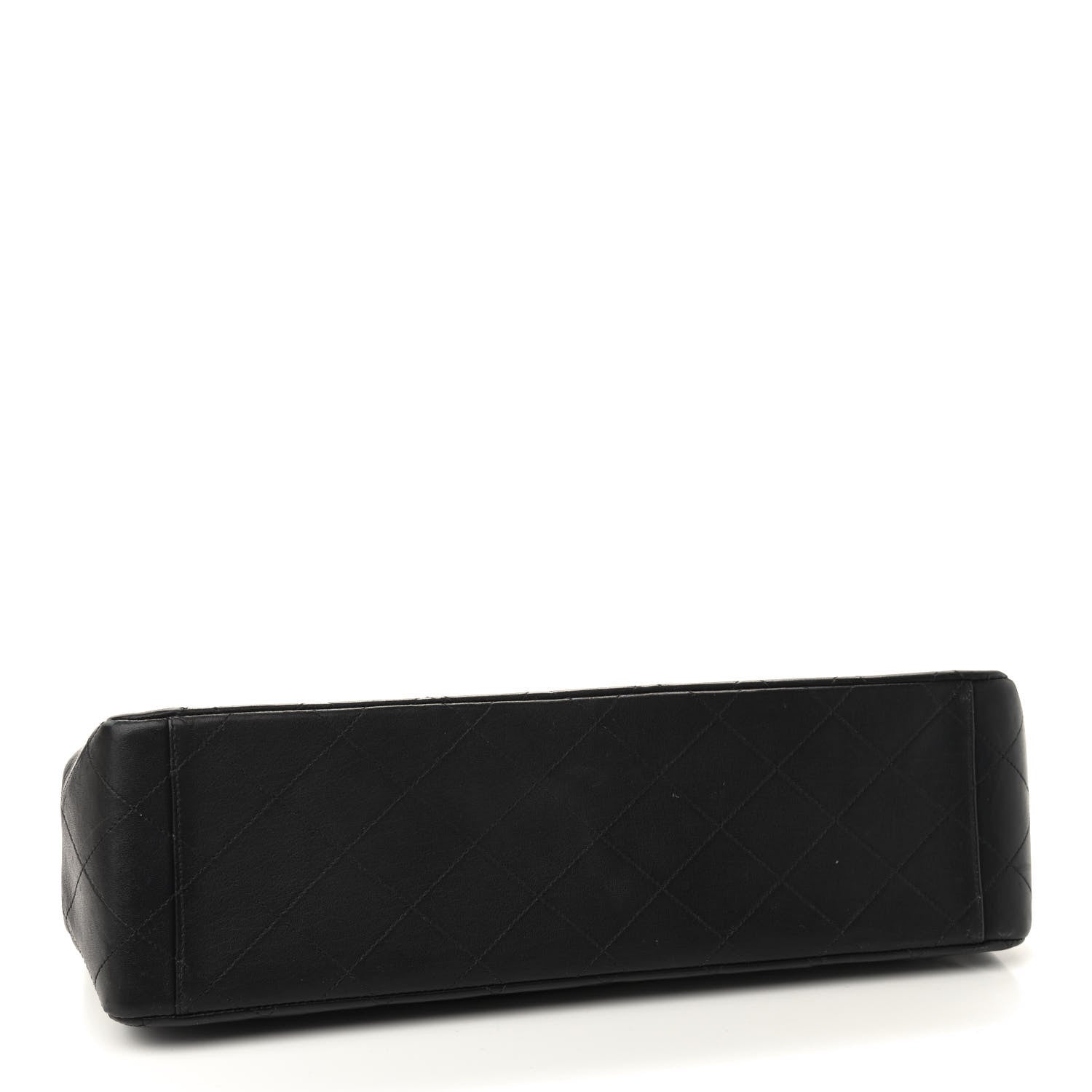 Chanel Lambskin Quilted XL Jumbo Single Flap Black 4 of 11
