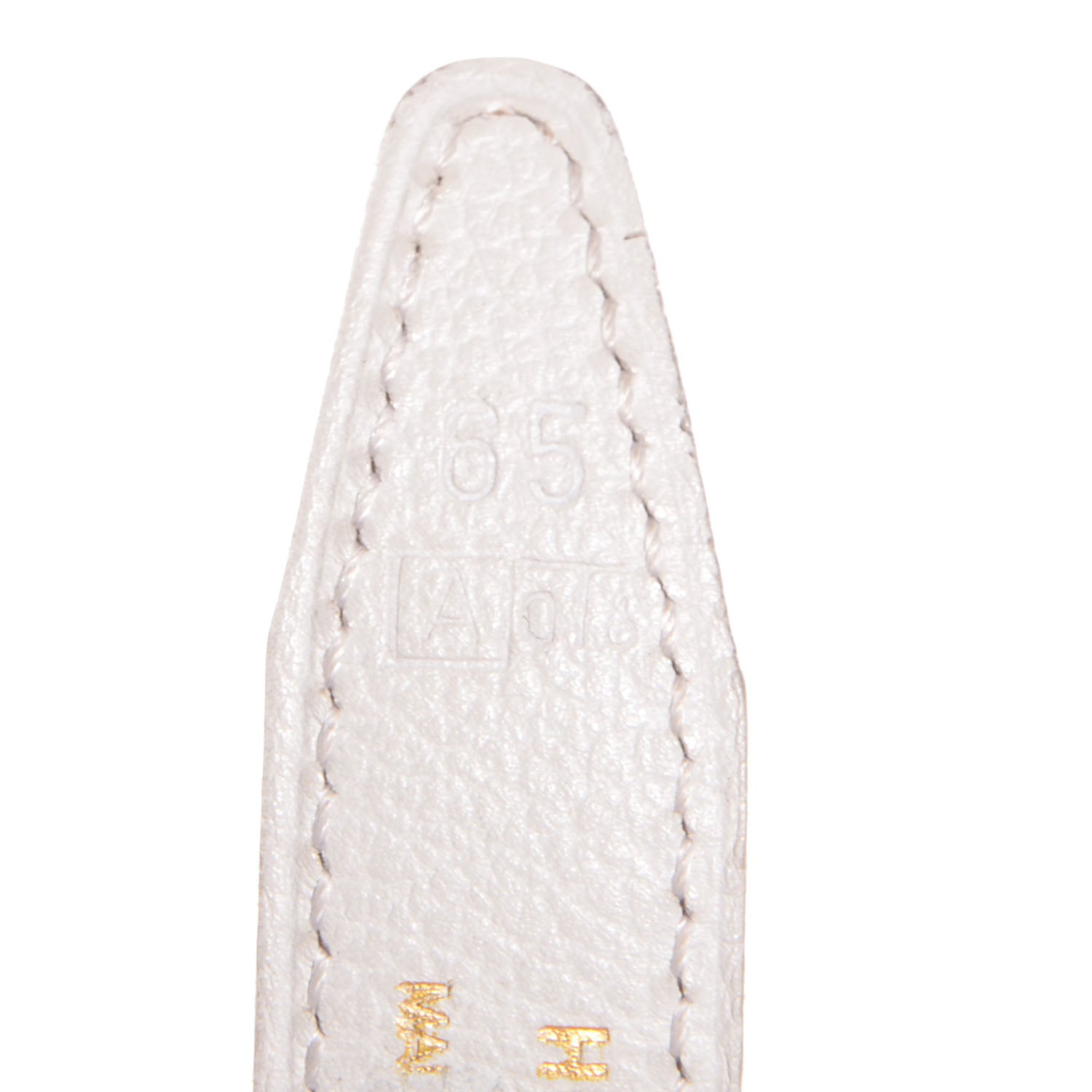 Hermes Swift Courchevel Reversible Polished Constance 18mm H Belt 65 Blanc Gold 6 of 6