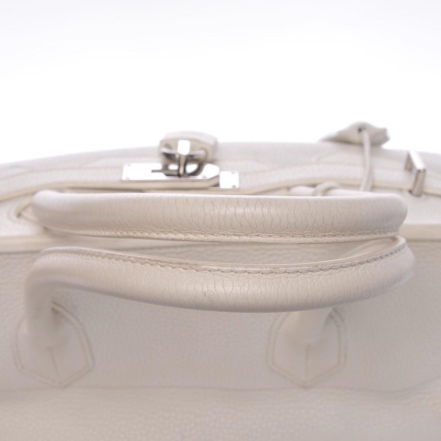 Taurillon Clemence JPG Birkin 42 White