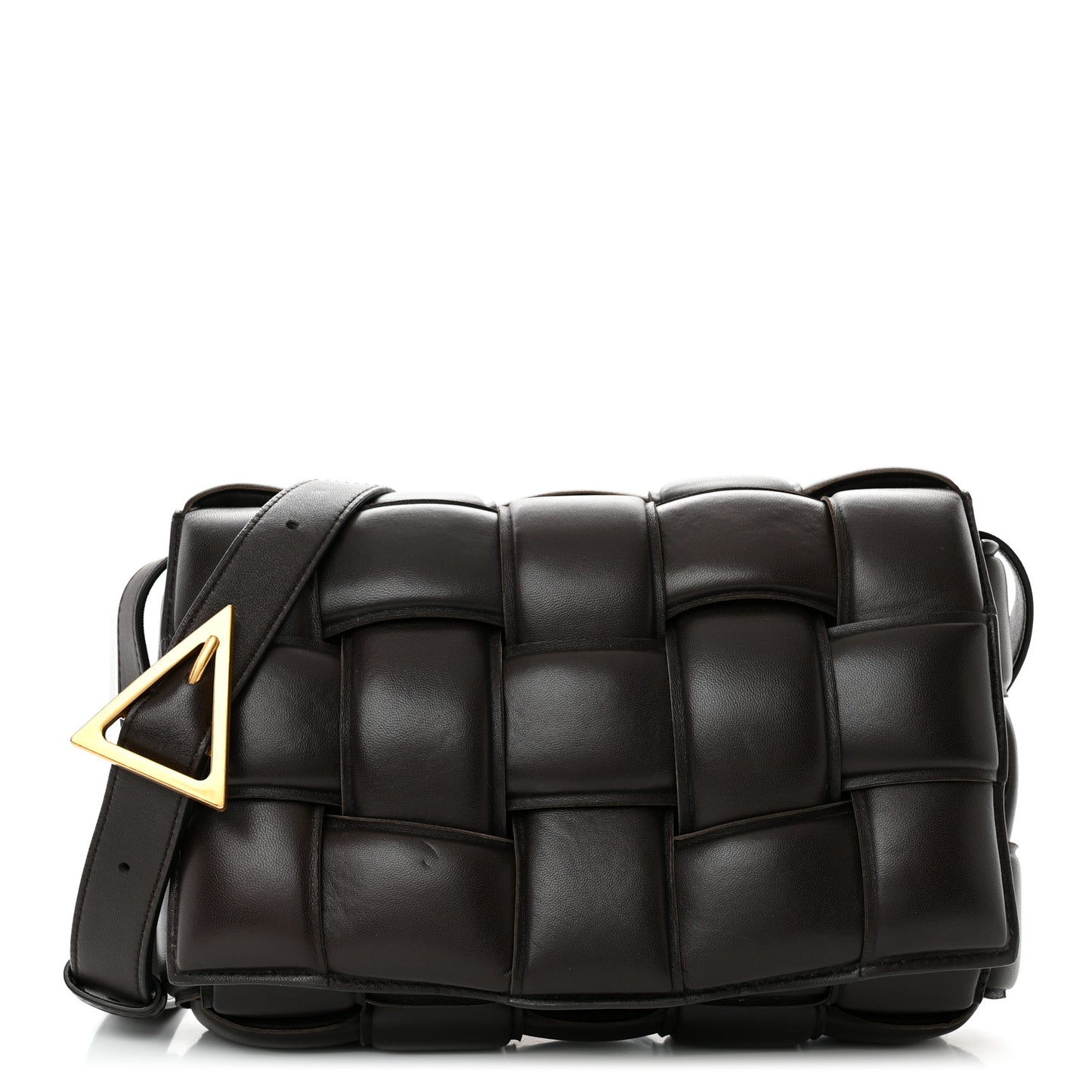 Nappa Maxi Intreccio Padded Cassette Crossbody Bag Fondant