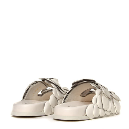 Valentino Garavani Kidskin Atelier 03 Rose Edition Double Buckle Slide Sandals 37 Avorio 3 of 6