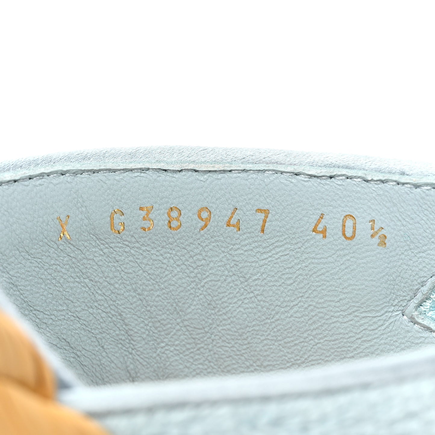 Terry Cloth CC Thong Sandals 40.5 Light Blue