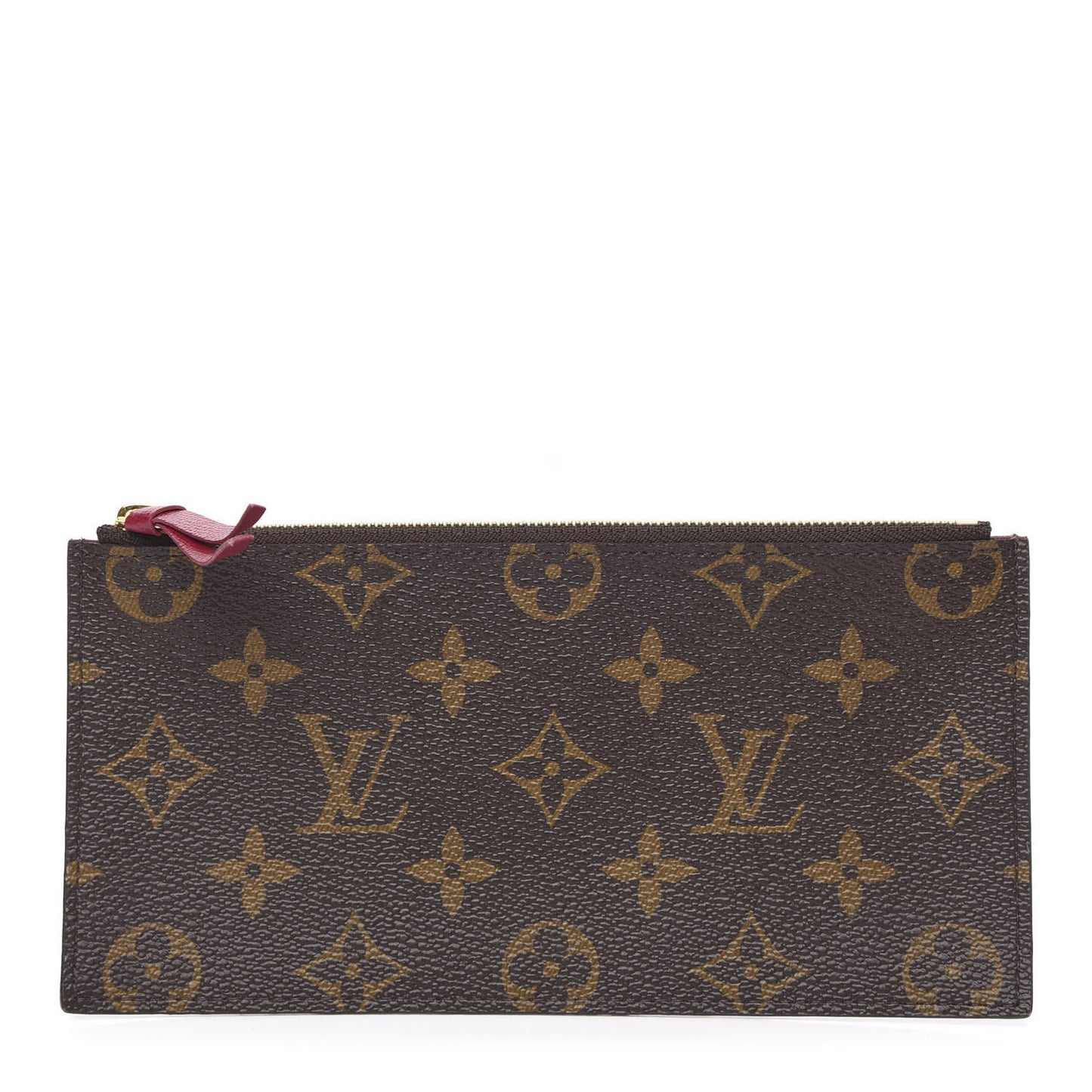 Monogram Felicie Chain Wallet Zippered Insert Fuchsia