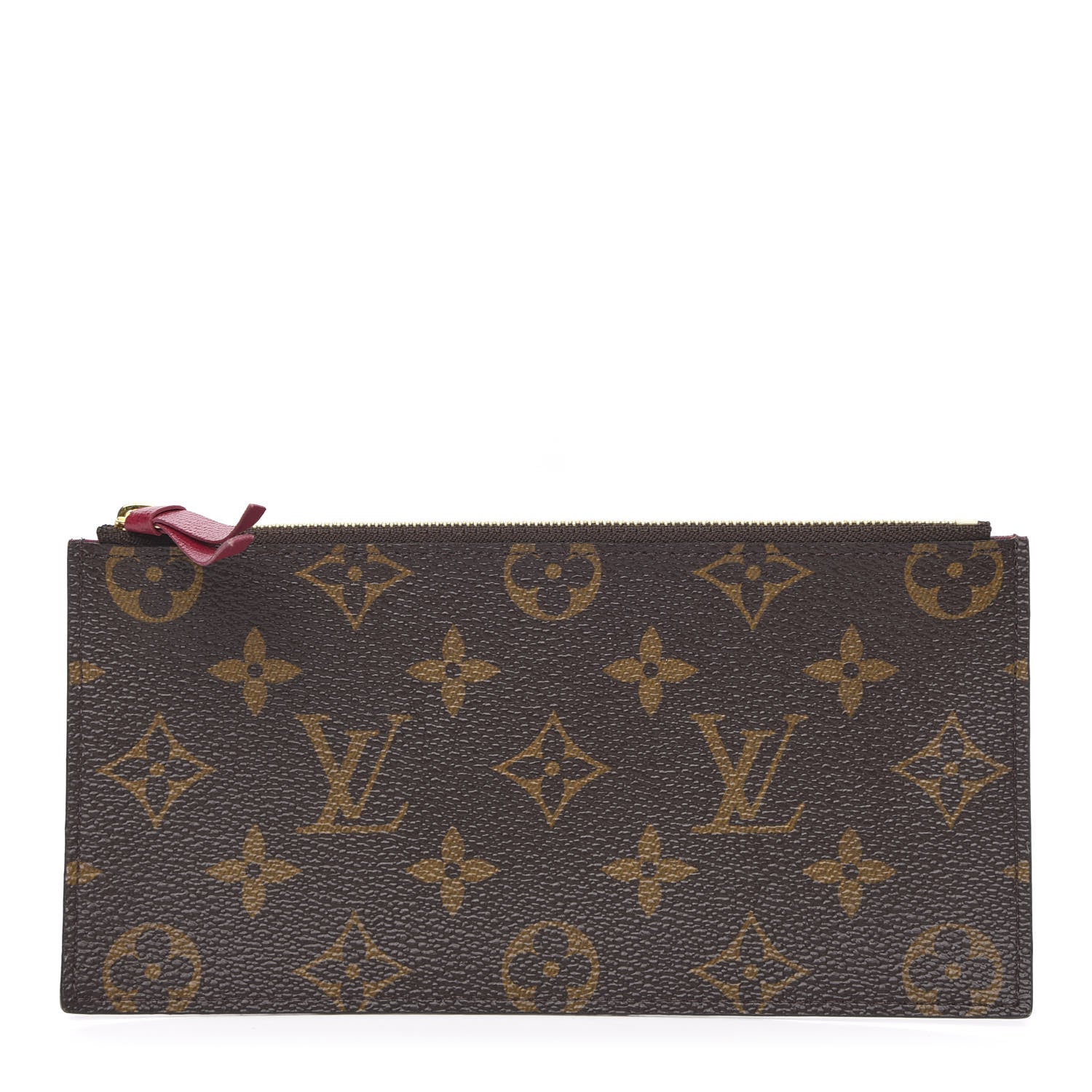 Louis Vuitton Monogram Felicie Chain Wallet Zippered Insert Fuchsia 1 of 6