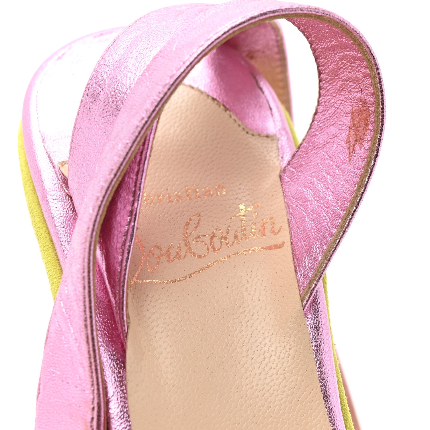 Christian Louboutin Metallic Nappa Supramariza 130 Wedge Sandals 39 Multicolor 9 of 10