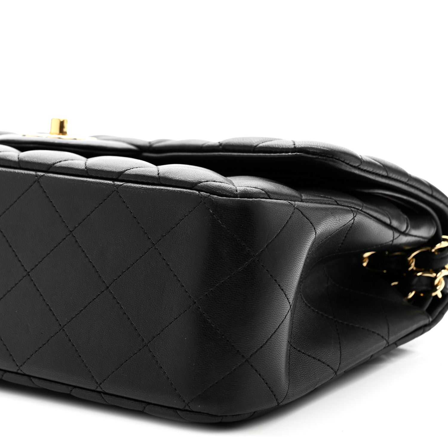 Chanel Lambskin Quilted Jumbo Double Flap Black 10 of 10