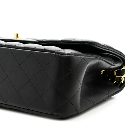 Chanel Lambskin Quilted Jumbo Double Flap Black 10 of 10