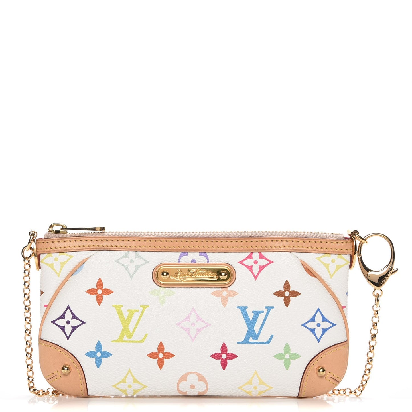 Monogram Multicolor Pochette Milla MM White