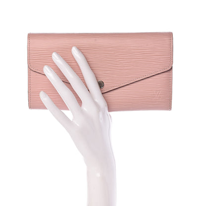 Louis Vuitton Epi Sarah Wallet NM Rose Ballerine 2 of 6