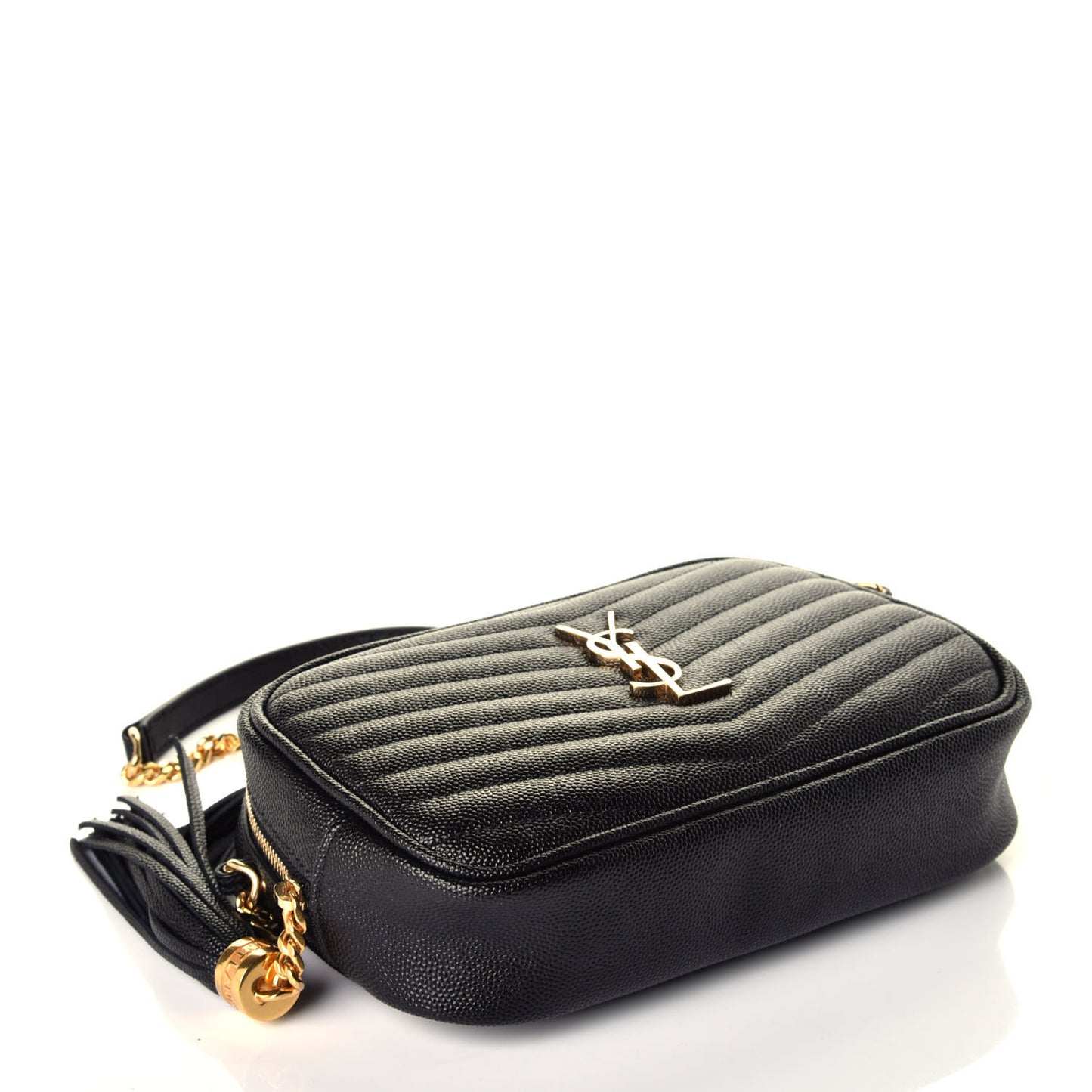 Grain De Poudre Matelasse Monogram Mini Lou Camera Bag Black