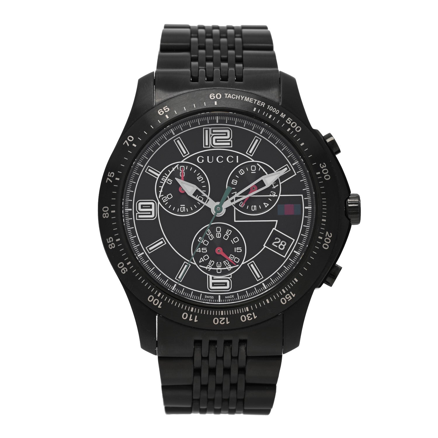 Gucci PVD Stainless Steel 44mm G-Timeless Chronograph Quartz Watch Black 1 of 5