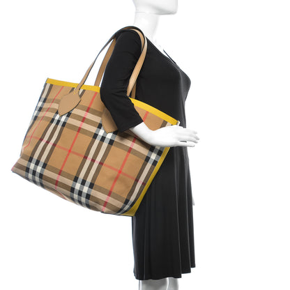 Burberry Vintage Check Large The Giant Reversible Tote Antique Yellow Golden Yellow 3 of 24