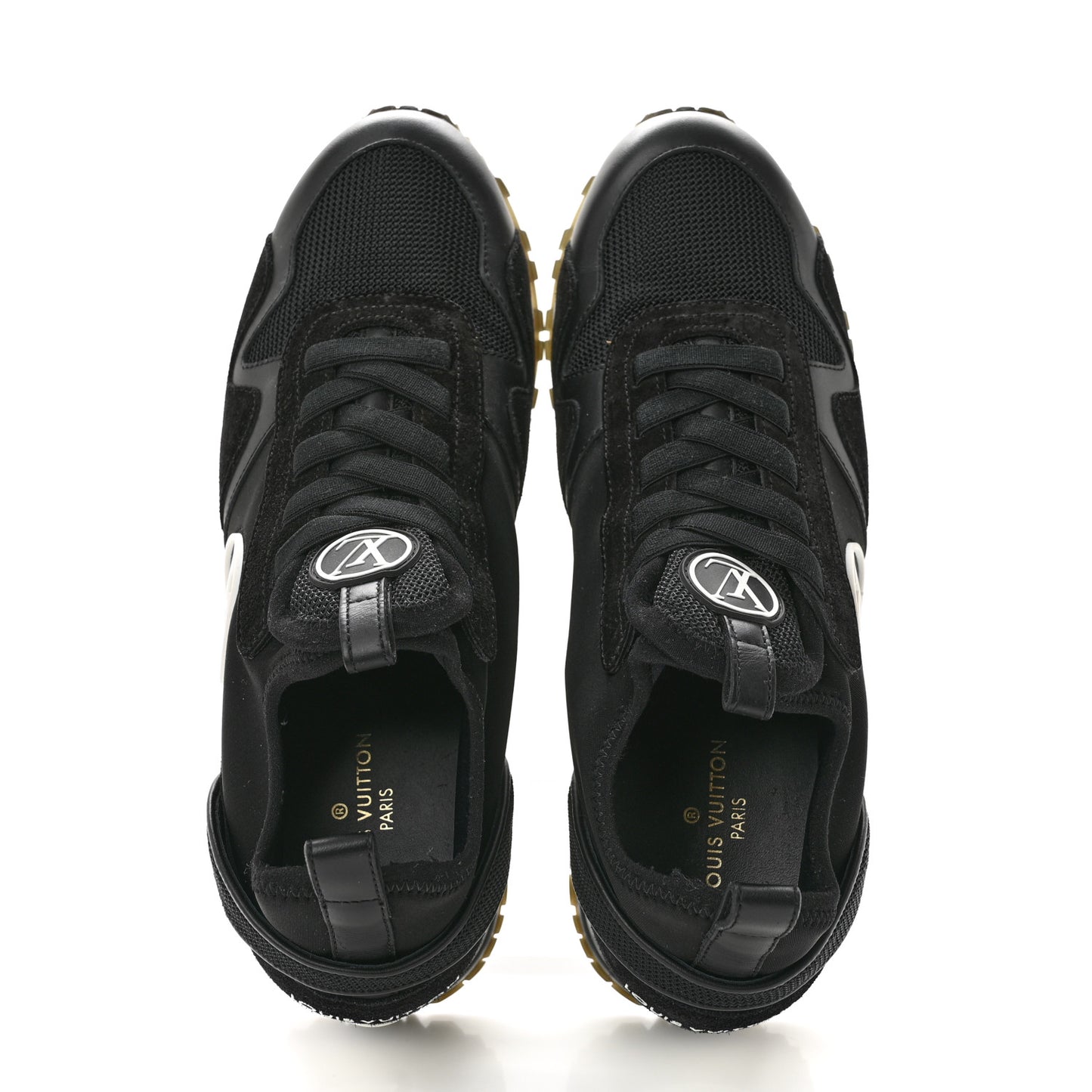 Calfskin Run Away Sneakers 39 Black
