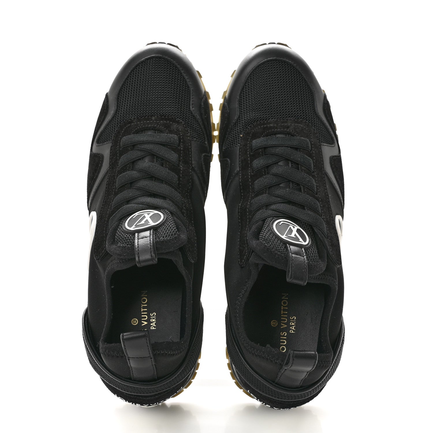Louis Vuitton Calfskin Run Away Sneakers 39 Black 2 of 11