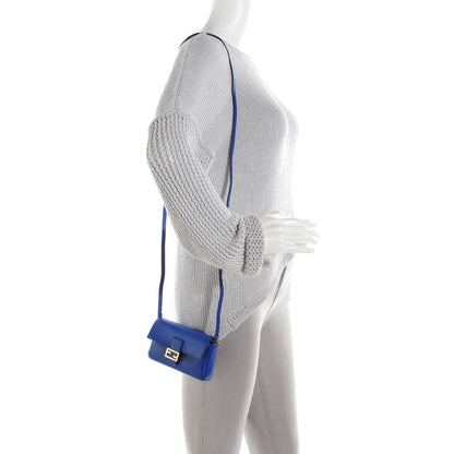 Fendi Shiny Nappa Micro Baguette Blue Neon 2 of 8