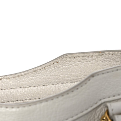 Balenciaga Chevre Gold Metallic Edge Hardware Mini City White 13 of 22