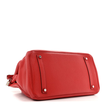 Hermes Togo BIRKIN 35 Rouge Casaque 4 of 16