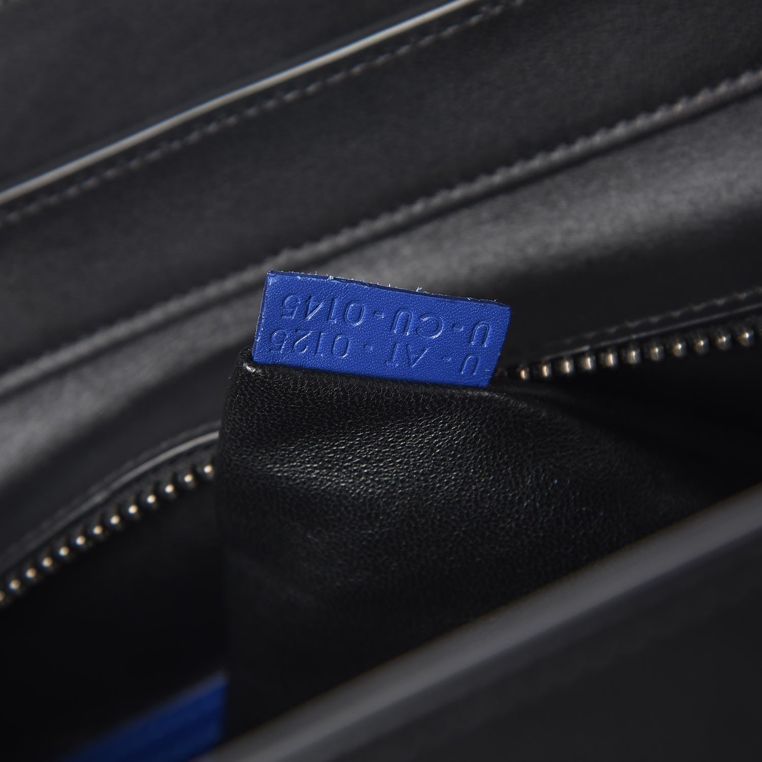 Celine Canvas Smooth Calfskin Mini Tri-Color Luggage Indigo 7 of 8