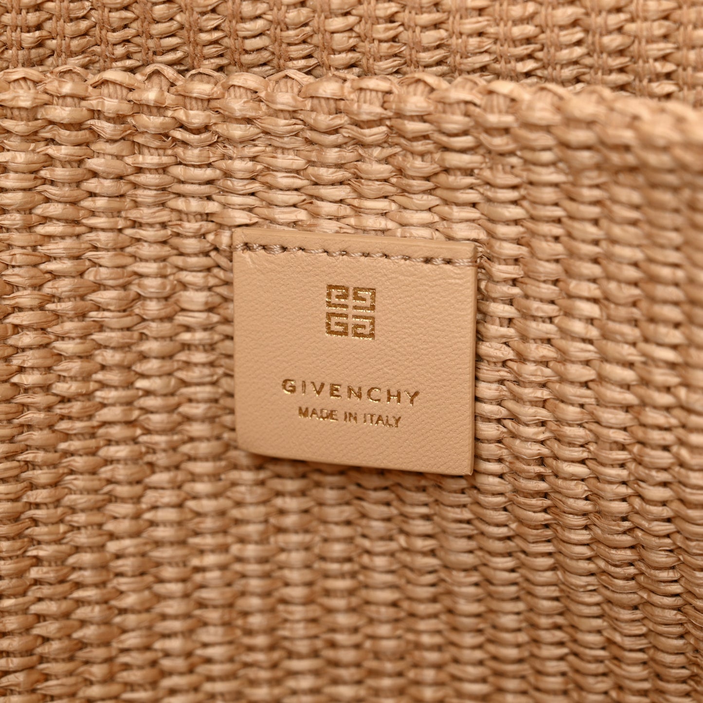 Raffia Large G Shopping Tote Natural