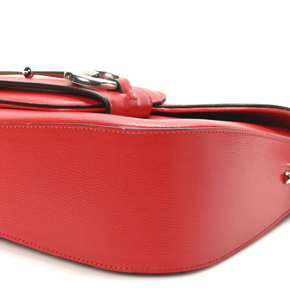 Gucci Demetra Small Horsebit 1955 Asymmetric Shoulder Bag New Cherry Red 10 of 10