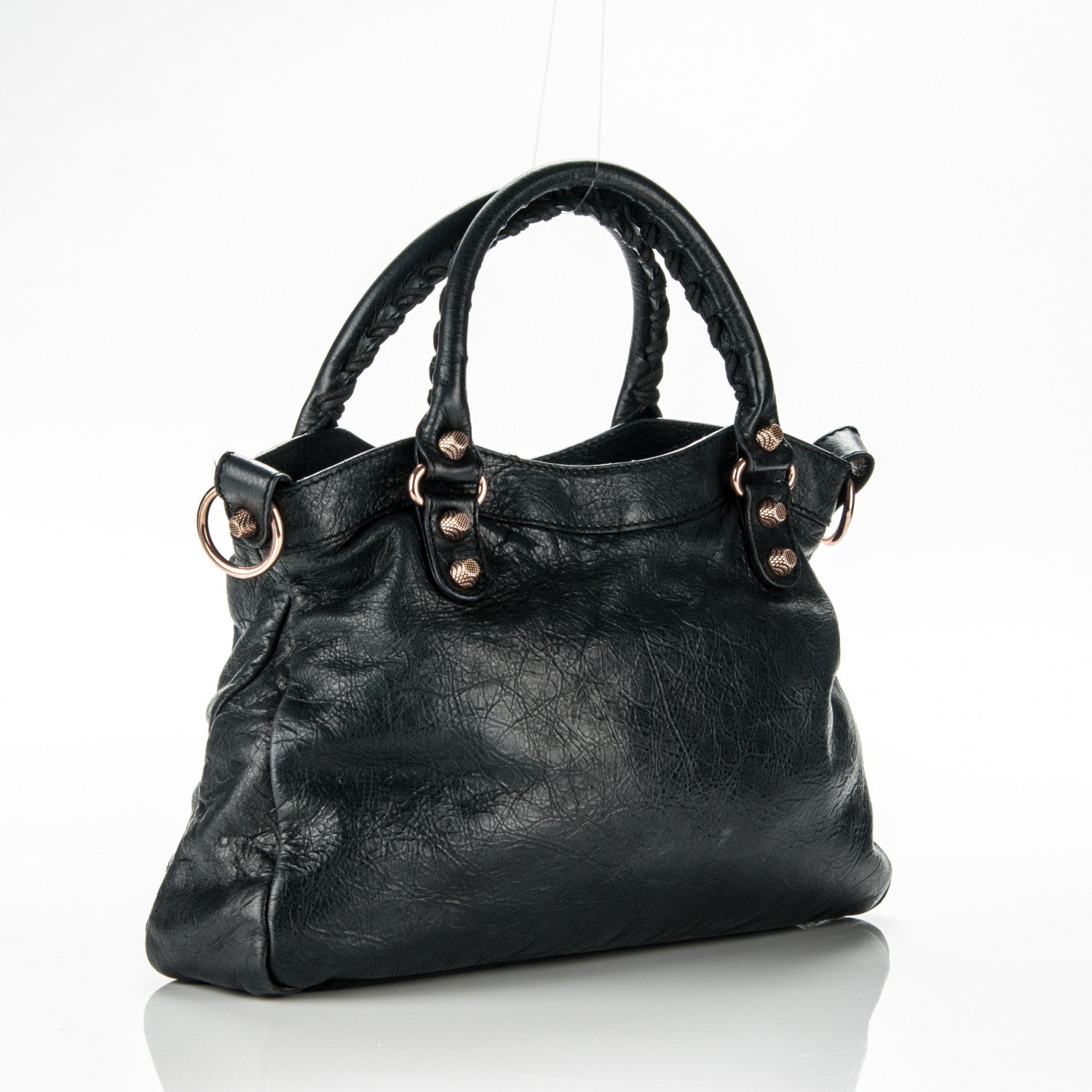 Balenciaga Agneau Giant 12 Rose Gold Hardware Town Black 3 of 7