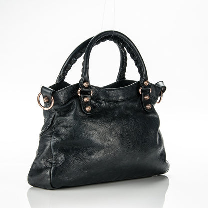 Balenciaga Agneau Giant 12 Rose Gold Hardware Town Black 3 of 7